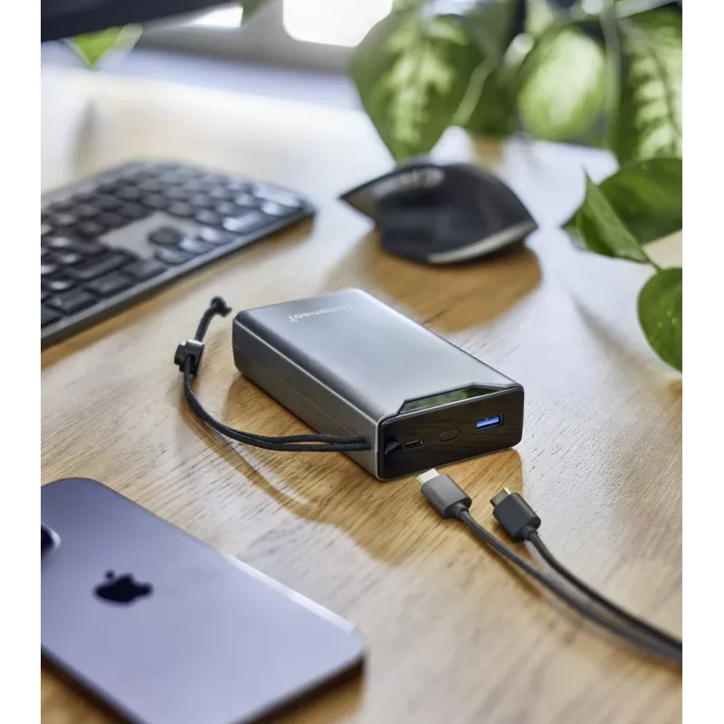 Powerbank INTENSO 7332054 — 20000 mAh, PD 3.0 & QC 3.0, 20 W, USB-A + USB-C, cinzento