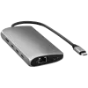 Adaptador multiportas Satechi USB-C 8K com Ethernet V3 space grey (ST-P8KEM)