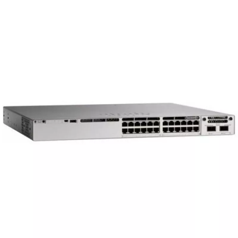 Cisco Catalyst 9200L Série 24-Port Switch (24x 1G Base-T, 4x SFP) com 1x 125W Fonte de alimentação Network Essentials E