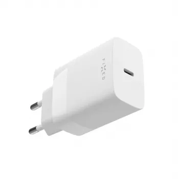Carregador de viagem USB-C FIXED FIXC30N-C-WH — fonte de alimentação USB-C compacta de 30W, carregamento rápido de porta única