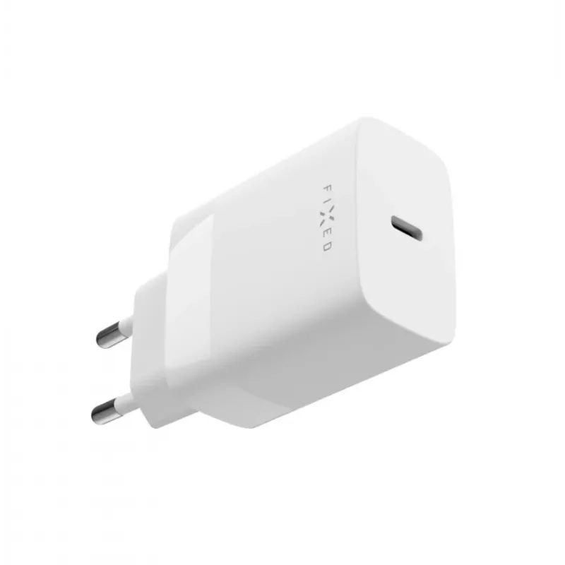 Carregador de viagem USB-C FIXED FIXC30N-C-WH — fonte de alimentação USB-C compacta de 30W, carregamento rápido de porta única
