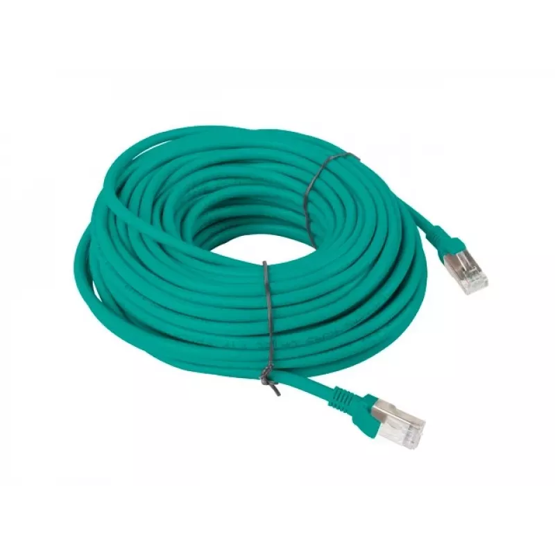 Cabo de rede LANBERG PCU5-10CC-2000-G RJ-45 Cat5e 20 m verde, U/UTP, CCA, 100 MHz