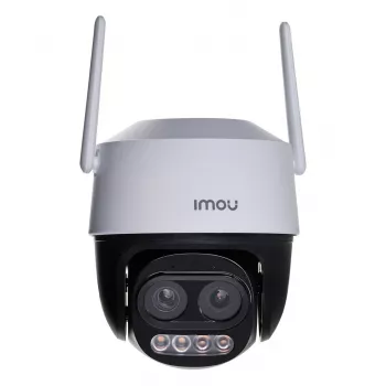 Câmara de vigilância IP IMOU Cruiser Z Turret — 5 MP, 2,8 mm, 12 V DC, Wi‑Fi e Ethernet, IP66, rotação 355° inclinação 90°