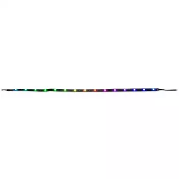 Kit de iluminação para caixa de computador INTER-TECH RS-042 RGB — fita LED RGB 1000 mm, 10 mm de largura, preto