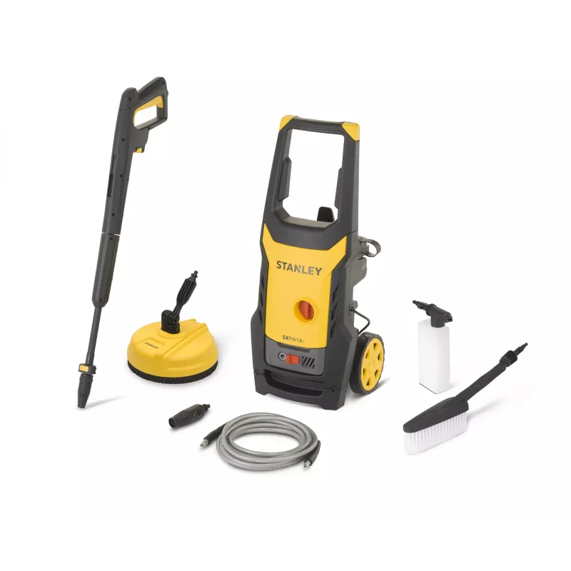 Lavadora de alta pressão STANLEY SXPW14PE com limpa-terraços (1400 W, 110 bar, 390 l/h) | Stanley 1400 W | 110 bar | 390 l/h