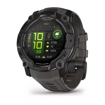 Garmin Instinct 3 AMOLED 3.3 cm (1.3) 50 mm Digital 416 x 416 píxeis Ecrã tátil preto GPS (Satélite)