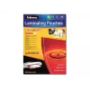 Plástico de laminação Fellowes SuperQuick A4 brilhante 125 mícron