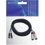 Cabo de áudio Omnitronic 3022522E 6 m 2 x XLR (3 pinos) 2 x RCA preto (3022522E)