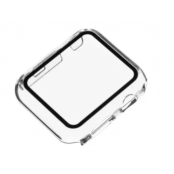 Capa completa em policarbonato FIXED Pure para Apple Watch 45mm Série 8, transparente (FIXPUW-436)