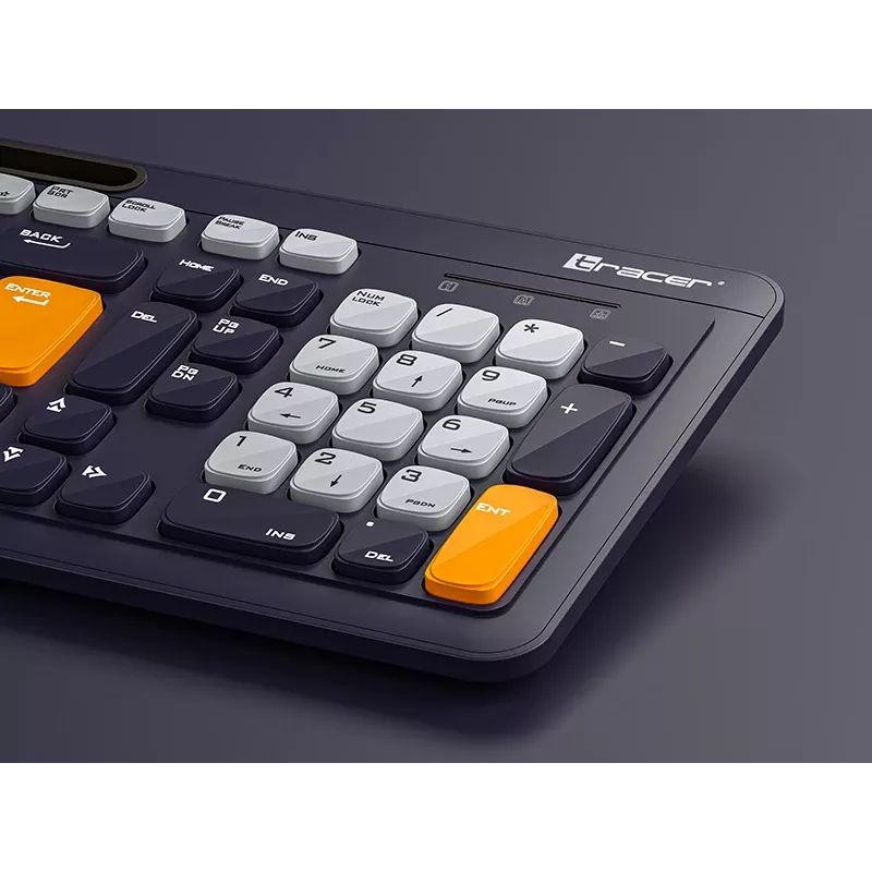 Teclado sem fios Tracer Greg RF, 2,4 GHz, tamanho completo, preto
