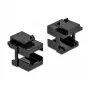 Tampa Keystone DeLOCK 86806 preta para acoplador de fibra ótica 10 unid.