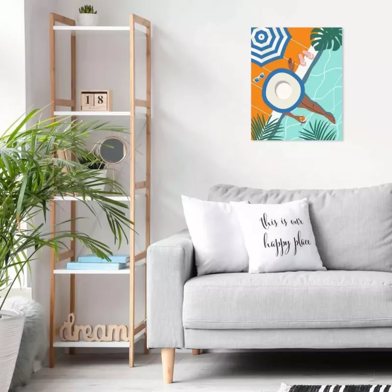 Conjunto de pintura por números Ravensburger CreArt – Pool Time (conjunto de pintura, modelo 25523)