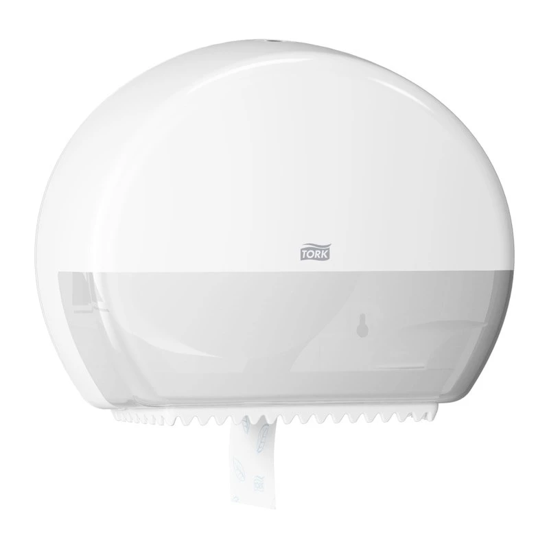 Dispensador de toalhas de papel Tork Mini Jumbo Roll 132×345×275 mm, branco, MPN 555000