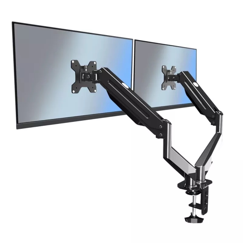 Suporte de secretária para monitor Esperanza ERW020 27 polegadas preto regulável em altura