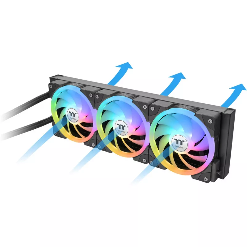 Arrefecedor líquido para CPU THERMALTAKE MAGFloe 420 preto radiador 420mm