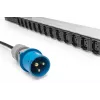 PDU IT básica Digitus monofásica 16A 24 x C13 3 x C19 cabo 3m