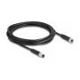 DeLOCK cabo M8 de 4 polos codificação A ficha macho para conector fêmea PUR TPU 3 m