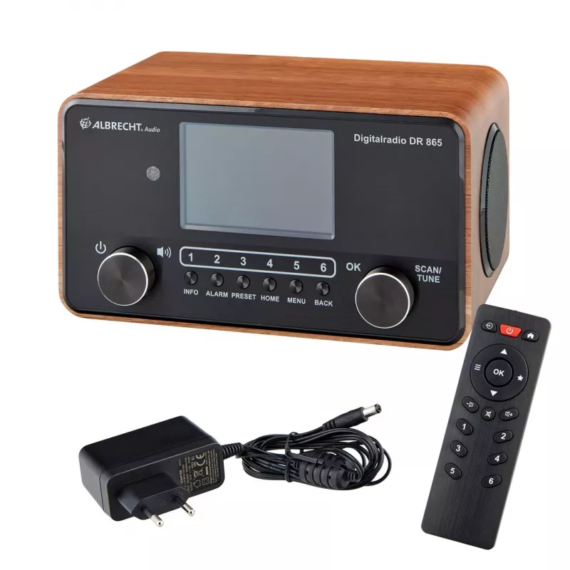 Rádio digital Albrecht DR 865 Senior (embalagem aberta)