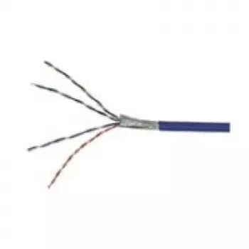 Wentronic Goobay cabo de rede CAT 5e, F/UTP, azul, 100 m - mistura de cobre CCA, AWG 26/7 (trançado), PVC (93265)