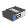 Switch Gigabit Ethernet DELOCK 80163, switch industrial 8 portas RJ45, unmanaged, caixa metálica