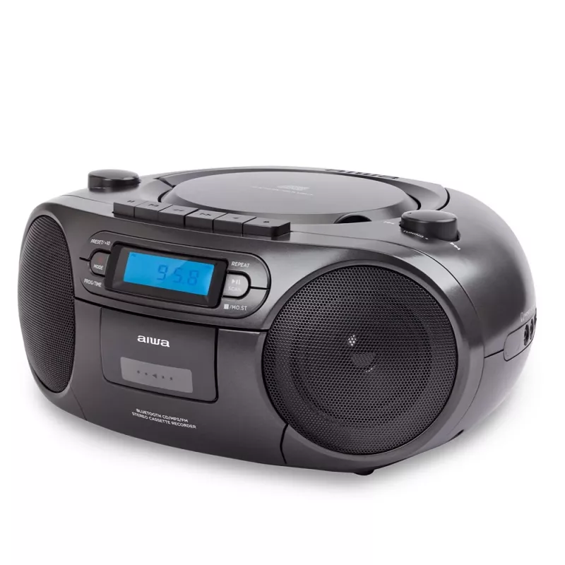 Sistema estéreo portátil Aiwa BBTC-550BK Digital 6 W FM PLL preto
