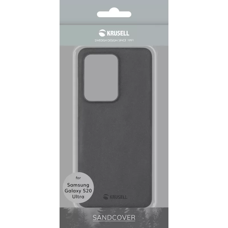 Krusell Essentials SandCover capa para Samsung Galaxy S20 Ultra, preta