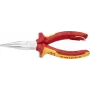 25 06 160 T, alicate de pontas, 2,5 mm, 5 cm, aço cromo-vanádio, laranja, vermelho, 160 mm