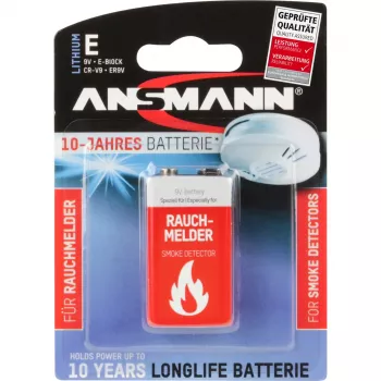 Pilha descartável Ansmann 9V Lítio
