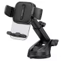Suporte para painel de automóvel e para-brisas USAMS ZJ072 ZJ072ZJ01 preto – suporte universal para dispositivos