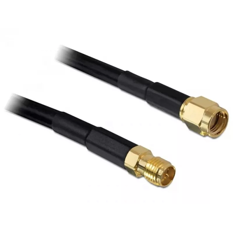 Cabo coaxial DeLOCK 2m RP-SMA CFD200 Preto