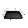 Gaiola modular C&C 3x2 110x75 cm porquinhos-da-índia, ouriços, preto