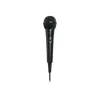 Muse MC-20B microfone profissional com fio, -73 dB, 30–15000 Hz, cabo de 3 m, jack de 6,3 mm, preto