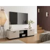 Móvel de TV cama meble SOHO 140x43x37 cm — tampo caxemira, estrutura preta