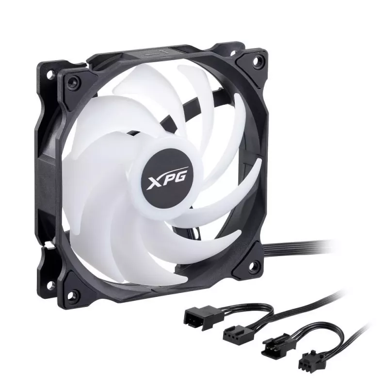 XPG VENTO 120 ARGB PWM (pack de 3) preto, ventoinha, 12 cm, 300 U/min, 1850 U/min, preto