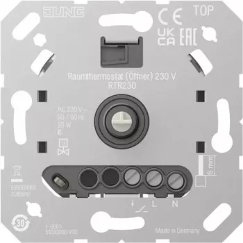 Termostato ambiente Jung RTR230, alimentação 230 V, contacto de fecho (RTR230)