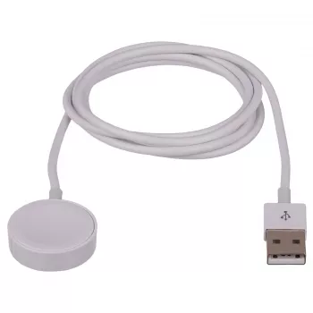 Akyga AK-SW-15 Cabo de carregamento magnético para Apple Watch, USB, 1 m, branco (AK-SW-15)