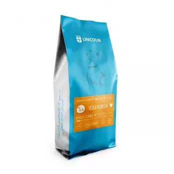 Ração seca para cães Lincoln Ultra Premium Medium and Large Lamb with Rice 12 kg, adulto, proteína 24 %, gordura 14 %