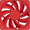 Ventoinha de refrigeração para computador HYTE FA12-RR-4 120 mm, 1500 rpm, 72 m³/h, 1,6 mmH2O, rolamento fluido dinâmico, vermelho, pack de 4