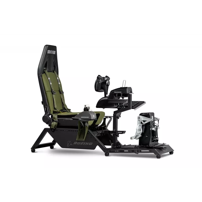 Assento de cockpit Next Level Racing Flight Simulator Boeing Military 396055 — assento especial de simulação de voo, compatível com manípulos de controlo e pedais
