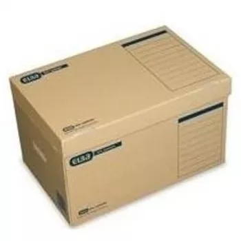 Caixa de arquivo de documentos Elba System Container 100421143 com tampa de aba