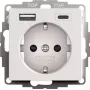 gira fonte de alimentação USB SCHUKO 2f System 55 modelo 245927