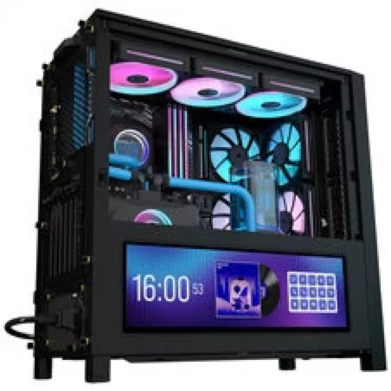 Caixa para PC Corsair FRAME 4000D LCD RS, Midi-Tower, ATX, ARGB, vidro temperado - preto