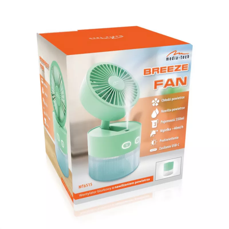Ventilador de mesa MEDIA-TECH MT6515 12 polegadas, 3 velocidades