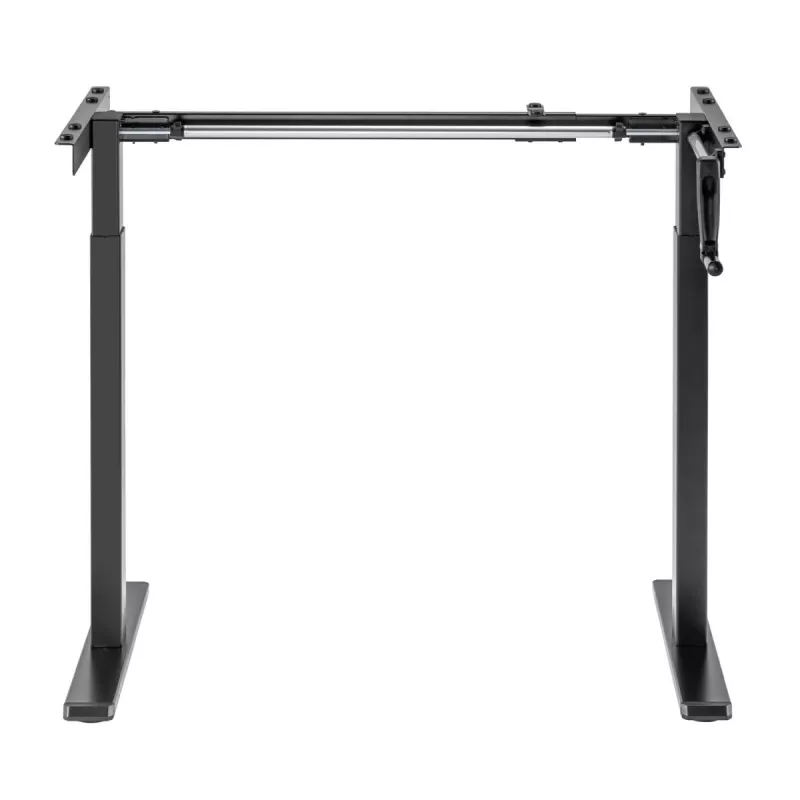 Secretária Maclean, ajuste de altura manual, sem tampo, para trabalho sentado e de pé, máx. 60 kg, altura máx. 120 cm, MC-790NB