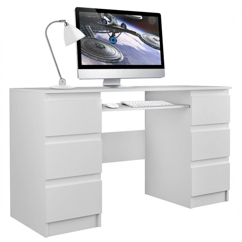 Topeshop KUBA BIEL MAT secretária para computador, branca