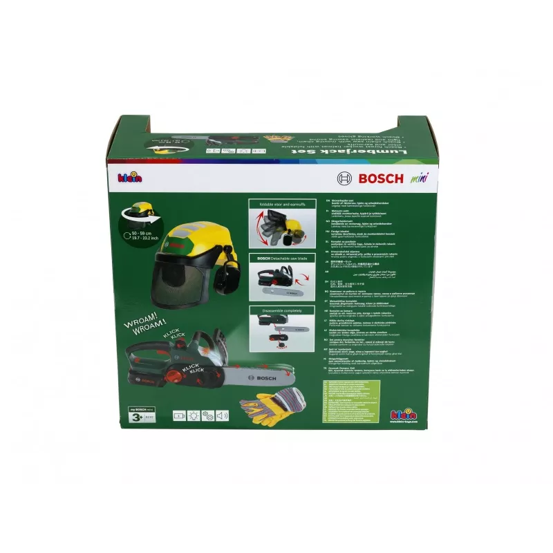 Conjunto de lenhador de brincar KLEIN modelo 8197 – ferramentas de brincar para jogos de exterior e floresta imaginativos