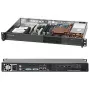 Supermicro - SuperChassis 510-203B (preto) - montagem em rack 1U - micro ATX 200 Watt preto