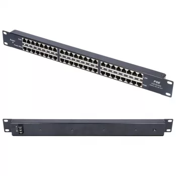 Injetor PoE Extralink 24 portas 24x 100Mb/s RJ45, Rackmount