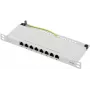 Renkforce RF-4996630 patch panel 8 portas 254 mm (10) CAT 6a 0,5 U cinzento (RF-4996630)