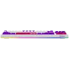 LORGAR KBP70TKLW, Teclado de gaming mecânico TKL sem fios Pro, branco, layout EN